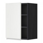 МЕТОД Шкаф навесной с полкой - 40x60 см, Нодста белый/алюминий, под дерево черный МЕТОД Шкаф навесной с полкой - 40x60 см, Нодста белый/алюминий, под дерево черный