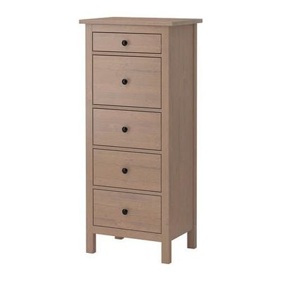 Weerkaatsing Gemeenten Vermoorden HEMNES Chest of drawers 5 - taupe (00247186) - reviews, price comparisons