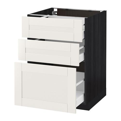 METOD/MAXIMERA напольный шкаф с 3 ящиками METOD/MAXIMERA напольный шкаф с 3 ящиками