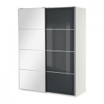 ПАКС Гардероб с раздвижными дверьми - белый, 150x66x201 см ПАКС Гардероб с раздвижными дверьми - белый, 150x66x201 см