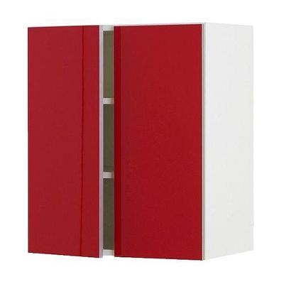 ФАКТУМ Навесной шкаф с 2 дверями - Абстракт красный, 80x70 см