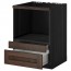 МЕТОД / ФОРВАРА Напольн шк д/комб СВЧ/ящики - под дерево черный, Эдсерум под дерево коричневый