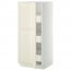 МЕТОД / МАКСИМЕРА Высокий шкаф с ящиками - белый, Будбин белый с оттенком, 60x60x140 см