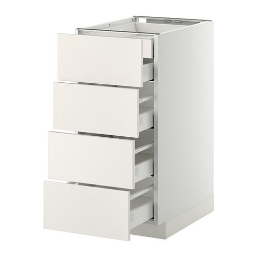 МЕТОД / МАКСИМЕРА Нплн шк 4фрнт/2нзк/3срд ящ - белый, Веддинге белый, 40x60 см МЕТОД / МАКСИМЕРА Нплн шк 4фрнт/2нзк/3срд ящ - белый, Веддинге белый, 40x60 см
