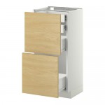 МЕТОД / ФОРВАРА Нплн шк 2фрнт/2низк/2 выс/2срдн ящ - белый, Тингсрид под березу, 40x37 см МЕТОД / ФОРВАРА Нплн шк 2фрнт/2низк/2 выс/2срдн ящ - белый, Тингсрид под березу, 40x37 см