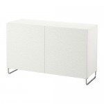 БЕСТО Комбинация для хранения с дверцами - белый белый БЕСТО Комбинация для хранения с дверцами - белый белый