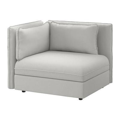 ВАЛЛЕНТУНА Секция дивана со спинкой - Оррста светло-серый