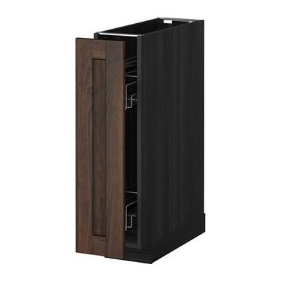 МЕТОД Напол шкаф/выдв внутр элем - Эдсерум под дерево коричневый, под дерево черный МЕТОД Напол шкаф/выдв внутр элем - Эдсерум под дерево коричневый, под дерево черный