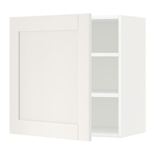 МЕТОД Шкаф навесной с полкой - белый, Сэведаль белый, 60x60 см МЕТОД Шкаф навесной с полкой - белый, Сэведаль белый, 60x60 см