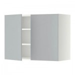 МЕТОД Навесной шкаф с полками/2дверцы - 80x60 см, Веддинге серый, белый МЕТОД Навесной шкаф с полками/2дверцы - 80x60 см, Веддинге серый, белый