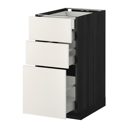 МЕТОД / МАКСИМЕРА Нплн шк 3 фрнт/2нзк/1срд/1вс ящ - под дерево черный, Веддинге белый, 40x60 см МЕТОД / МАКСИМЕРА Нплн шк 3 фрнт/2нзк/1срд/1вс ящ - под дерево черный, Веддинге белый, 40x60 см