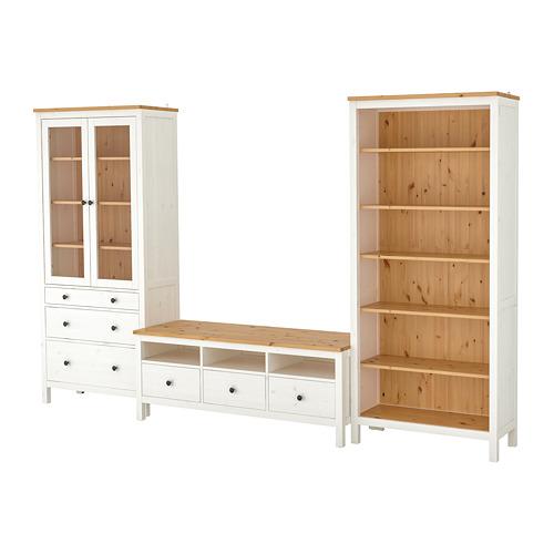HEMNES шкаф для ТВ, комбинация
