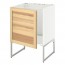 МЕТОД Напольный шкаф для раковины - белый, Торхэмн естественный ясень