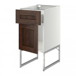 МЕТОД / ФОРВАРА Напольный шкаф с ящиком/дверью - 40x60x60 см, Эдсерум под дерево коричневый, белый МЕТОД / ФОРВАРА Напольный шкаф с ящиком/дверью - 40x60x60 см, Эдсерум под дерево коричневый, белый