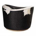 STOCKHOLM пуф Деликат белый/черный