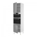 ФАКТУМ Выс шкаф д/двойн дхвк DOV8/2+2двр - Рубрик нержавеющ сталь