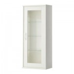 ТОККАРП Навесной шкаф со стеклянной дверью - белый
