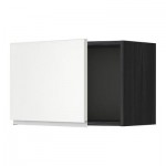 МЕТОД Шкаф навесной - 60x40 см, Нодста белый/алюминий, под дерево черный МЕТОД Шкаф навесной - 60x40 см, Нодста белый/алюминий, под дерево черный