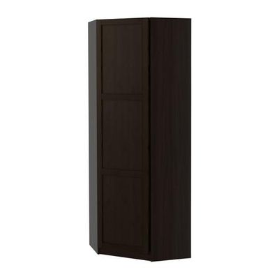 ПАКС Гардероб угловой - Хемнэс черно-коричневый, черно-коричневый, 73/73x201 см, ПАКС Гардероб угловой - Хемнэс черно-коричневый, черно-коричневый, 73/73x201 см,