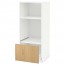 МЕТОД / МАКСИМЕРА Высокий шкаф с ящиком д/духовки/СВЧ - белый, Экестад дуб