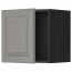 МЕТОД Шкаф навесной - под дерево черный, Будбин серый, 40x40 см