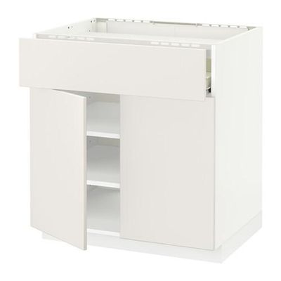 МЕТОД / ФОРВАРА Нплн шк д/врч пнл/ящ/плк/2дв - Веддинге белый, белый