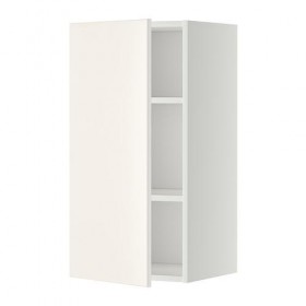 METOD шкаф навесной с полкой белый/Веддинге белый 40x38.6x80 cm
