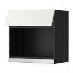 METOD навесной шкаф для СВЧ-печи черный/Хэггеби белый 60x60 см