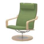 ПОЭНГ Вращающееся кресло - Корндаль зеленый