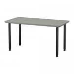 ОМЛИДЕН / ОЛОВ Стол - серо-зеленый/черный