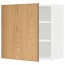 МЕТОД Шкаф навесной с полкой - белый, Экестад дуб, 60x60 см
