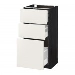 METOD/MAXIMERA напольный шкаф с 3 ящиками оцинковка METOD/MAXIMERA напольный шкаф с 3 ящиками оцинковка