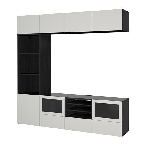 BESTÅ шкаф для ТВ, комбин/стеклян дверцы BESTÅ шкаф для ТВ, комбин/стеклян дверцы