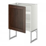 МЕТОД Напольный шкаф с полками - белый, Эдсерум под дерево коричневый, 60x37x60 см МЕТОД Напольный шкаф с полками - белый, Эдсерум под дерево коричневый, 60x37x60 см