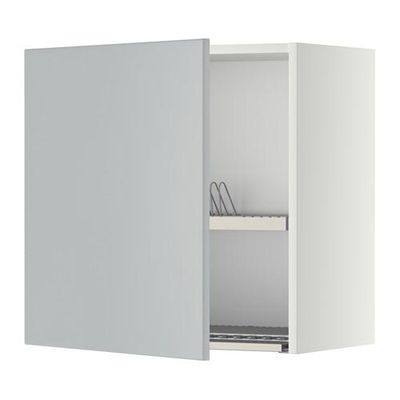 МЕТОД Шкаф навесной с сушкой - 60x60 см, Веддинге серый, белый