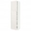 МЕТОД Высокий шкаф с полками/2 дверцы - белый, Сэведаль белый, 60x60x220 см