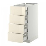 МЕТОД / МАКСИМЕРА Нплн шк 4фрнт/2нзк/3срд ящ - 40x60 см, Рингульт глянцевый кремовый, белый МЕТОД / МАКСИМЕРА Нплн шк 4фрнт/2нзк/3срд ящ - 40x60 см, Рингульт глянцевый кремовый, белый