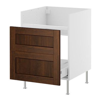 ФАКТУМ Напольн шкаф с 1 ящ д/мойки ДУМШЁ - Роккхаммар коричневый, 80 см ФАКТУМ Напольн шкаф с 1 ящ д/мойки ДУМШЁ - Роккхаммар коричневый, 80 см