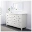 ХЕМНЭС Комод с 8 ящиками - белый