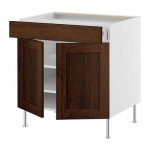 ФАКТУМ Напол шкаф/полки/ящик/2двери - Роккхаммар коричневый, 80 см ФАКТУМ Напол шкаф/полки/ящик/2двери - Роккхаммар коричневый, 80 см