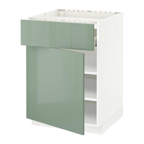 МЕТОД / ФОРВАРА Нплн шк д/врч пнл/ящ/плк/дв - белый, Калларп глянцевый светло-зеленый МЕТОД / ФОРВАРА Нплн шк д/врч пнл/ящ/плк/дв - белый, Калларп глянцевый светло-зеленый