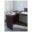 МАЛЬМ Письменный стол с выдвижной панелью - черно-коричневый