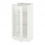 METOD напольный шкаф со стекл дверцей белый/Сэведаль белый 40x37x80 см