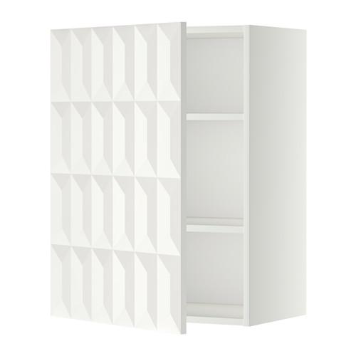 METOD шкаф навесной с полкой белый/Гэррестад белый 60x38.8x80 cm METOD шкаф навесной с полкой белый/Гэррестад белый 60x38.8x80 cm
