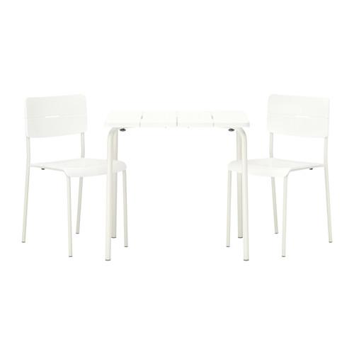 VÄDDÖ стол+2стула,д/сада белый VÄDDÖ стол+2стула,д/сада белый