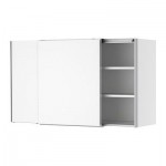 ФАКТУМ Навесной шкаф с рздвжн дверц - Аплод белый, 120x70 см