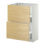 МЕТОД / ФОРВАРА Напольный шкаф с 2 ящиками - 60x37 см, Тингсрид под березу, белый МЕТОД / ФОРВАРА Напольный шкаф с 2 ящиками - 60x37 см, Тингсрид под березу, белый