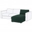 ВИМЛЕ Секция козетки - Гуннаред темно-зеленый