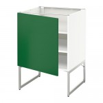 МЕТОД Напольный шкаф с полками - 60x60x60 см, Флэди зеленый, белый МЕТОД Напольный шкаф с полками - 60x60x60 см, Флэди зеленый, белый
