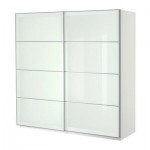 ПАКС Гардероб с раздвижными дверьми - белый, 200x66x201 см ПАКС Гардероб с раздвижными дверьми - белый, 200x66x201 см